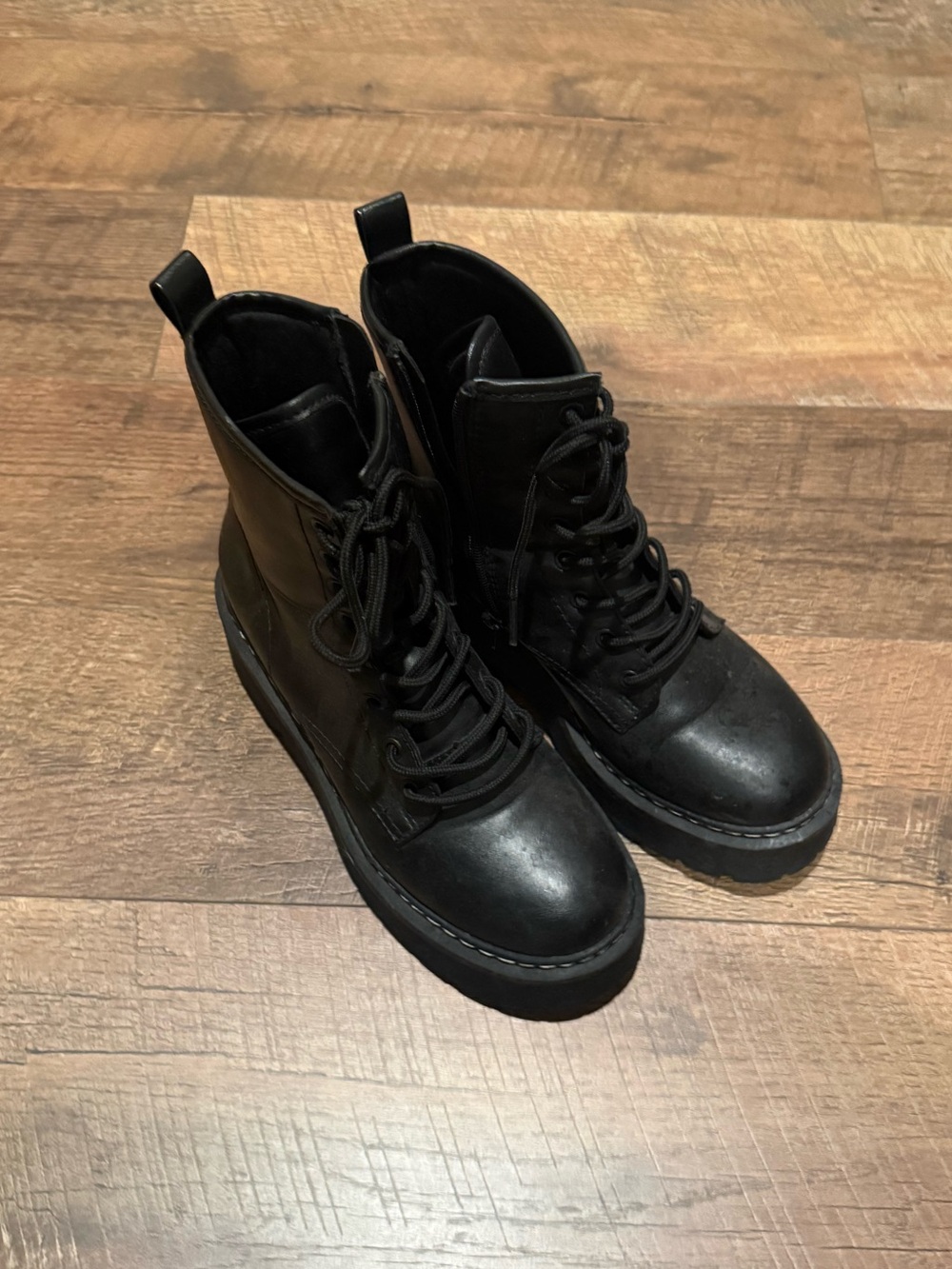 wild fable Black Combat Boots - Picture 2 of 2